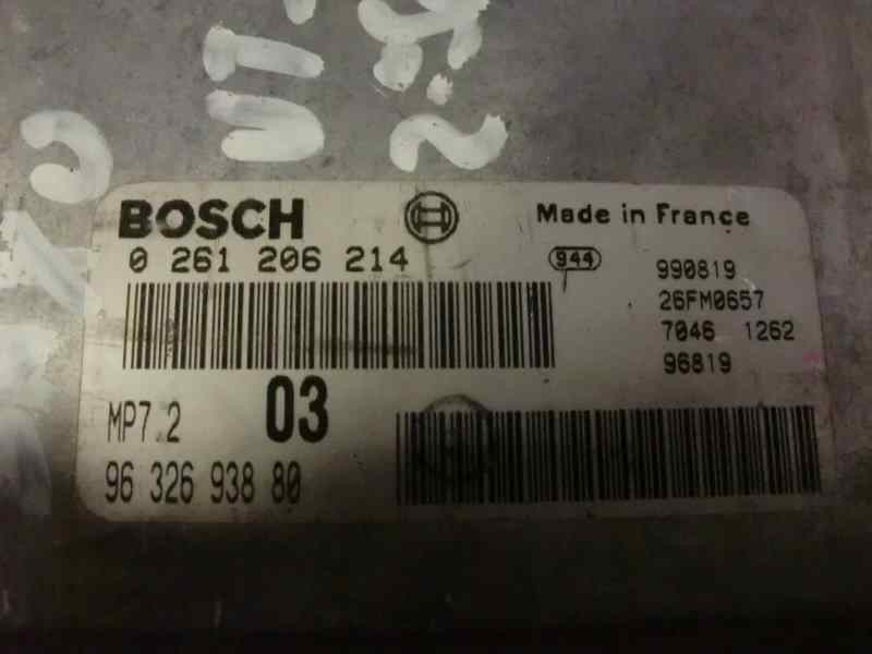 Recambio de centralita motor uce para citroen saxo 1.6 referencia OEM IAM 0261206214 325 36597