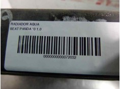 Recambio de radiador agua para seat panda 1.0 referencia OEM IAM    2