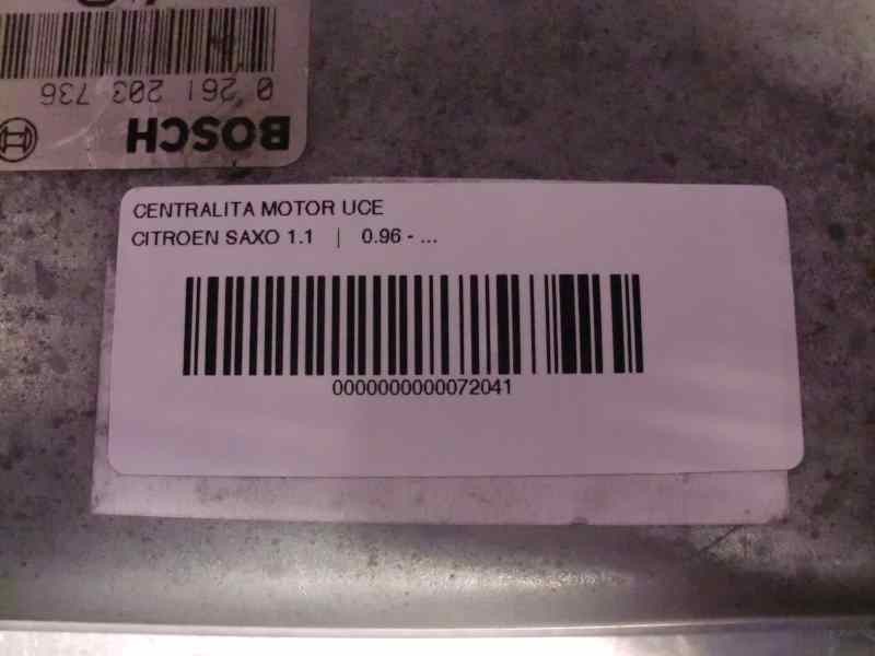 Recambio de centralita motor uce para citroen saxo 1.1 referencia OEM IAM 0261203736 332 36664