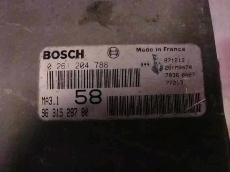 Recambio de centralita motor uce para citroen saxo 1.1 referencia OEM IAM 0261204788 304 36664