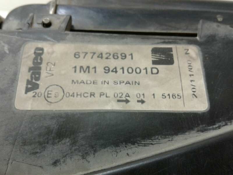 Recambio de faro izquierdo para seat toledo (1l) magnus referencia OEM IAM   