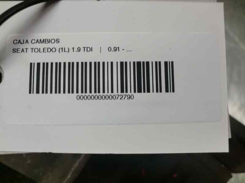 Recambio de caja cambios para seat toledo (1l) 1.9 tdi referencia OEM IAM ASD CAMBIO SEAT TOLEDO 1.9 TDI ASD 37075