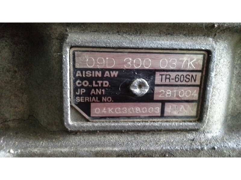 Recambio de caja cambios g para volkswagen touareg (7la) tdi r5 referencia OEM IAM 09D300037K 09D 300 037K 