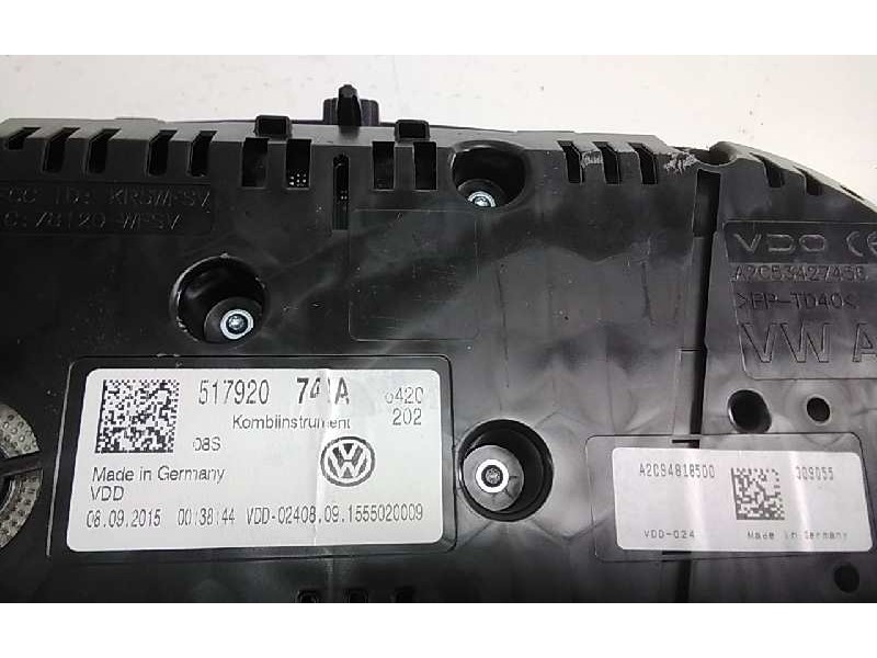 Recambio de cuadro instrumentos para volkswagen golf vii sportsvan advance bluemotion tech referencia OEM IAM A2C94818500  