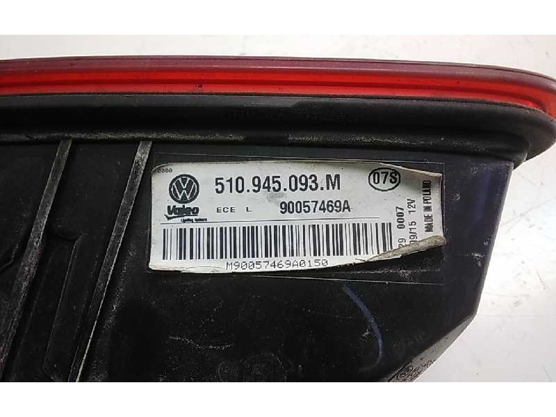 Recambio de piloto trasero derecho porton para volkswagen golf vii sportsvan advance bluemotion tech referencia OEM IAM 52094509