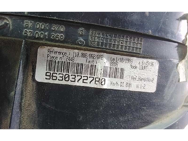 Recambio de cuadro instrumentos para peugeot 406 berlina (s1/s2) 2.0 hdi cat referencia OEM IAM 9630372780  37936