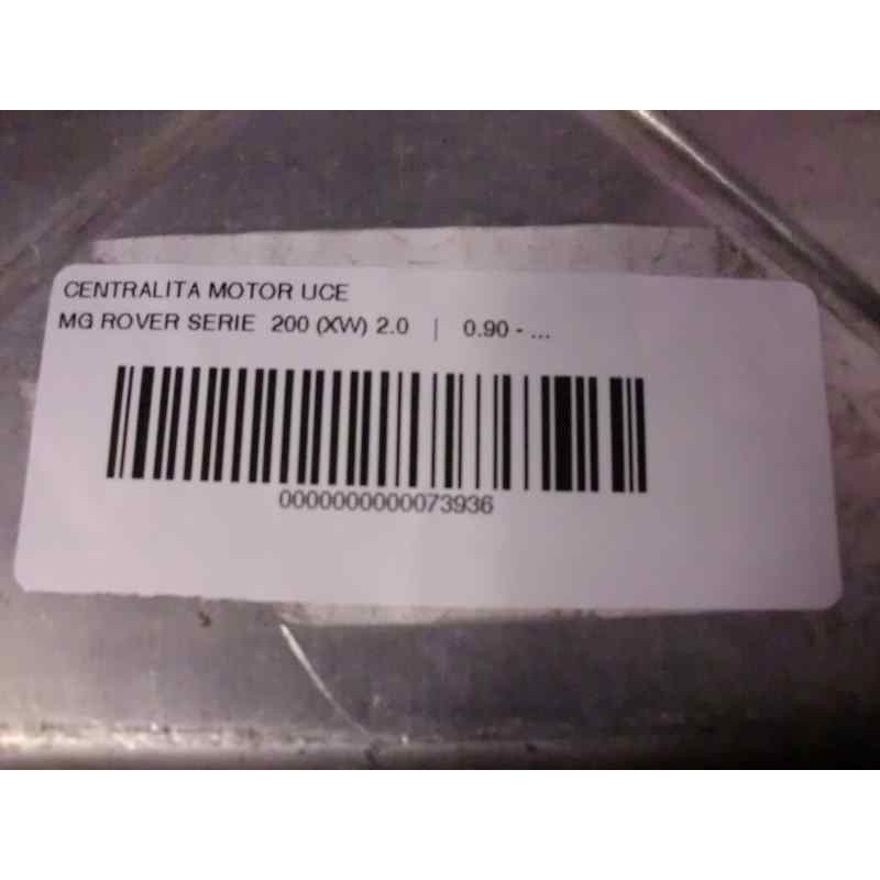 Recambio de centralita motor uce para mg rover serie 200 (xw) 2.0 referencia OEM IAM 0132 192 37955