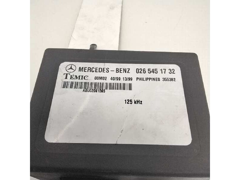 Recambio de centralita inmovilizador para mercedes vito (w638) caja cerrada 2.2 16v cdi turbodiesel cat referencia OEM IAM 02654