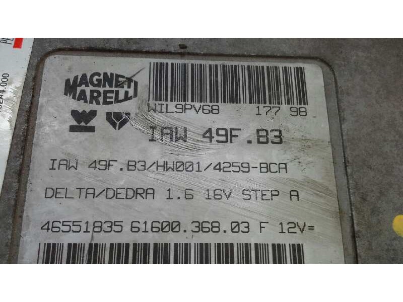 Recambio de centralita motor uce para lancia delta 1.6 ls referencia OEM IAM 46551835 IAW49F.83 