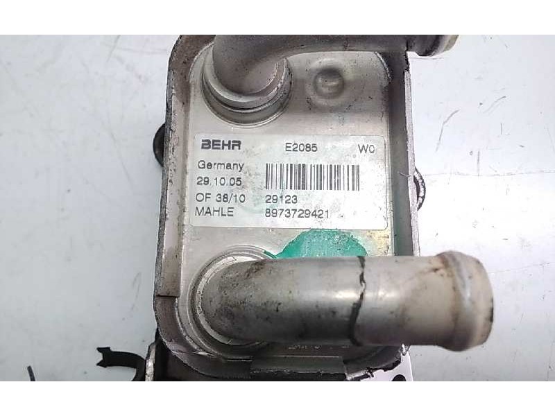 Recambio de enfriador aceite motor para opel astra h ber. enjoy referencia OEM IAM 8973729421  