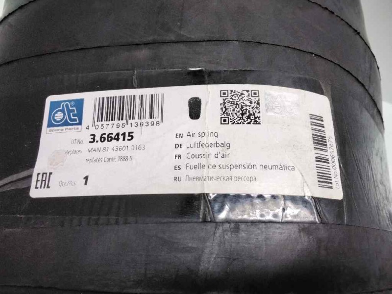 Recambio de fuelle suspension neumatica para man tg - a 18.xxx referencia OEM IAM 366415  