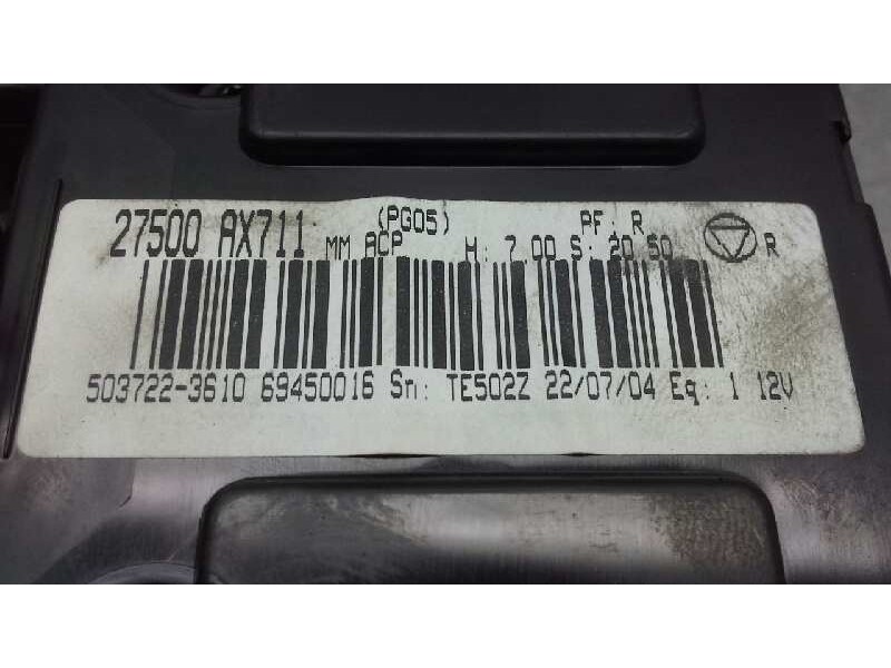 Recambio de mando calefaccion / aire acondicionado para nissan micra (k12e) acenta referencia OEM IAM 27500AX711  