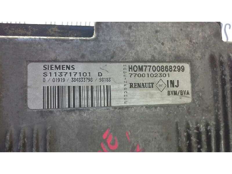 Recambio de centralita motor uce para renault megane i coach/coupe (da0) 2.0 alize referencia OEM IAM S113717101 204 
