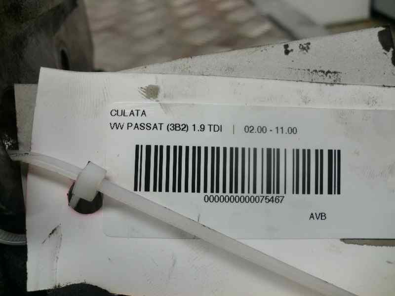 Recambio de culata para volkswagen passat berlina (3b2) 1.9 tdi referencia OEM IAM 08103373N CULATA VWG PASSAT 1.9 TDI 2000 3889