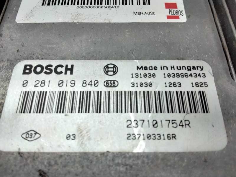 Recambio de centralita motor uce para renault trafic combi (ab 4.01) 2.0 dci diesel fap cat referencia OEM IAM 0281019840  