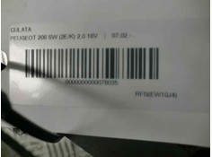 Recambio de culata para peugeot 206 berlina 2.0 16v cat referencia OEM IAM EO  39252 2