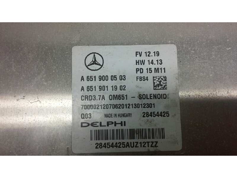 Recambio de centralita motor uce para mercedes clase e (w212) lim. 250 cdi blueefficiency (212.003) referencia OEM IAM A65190005