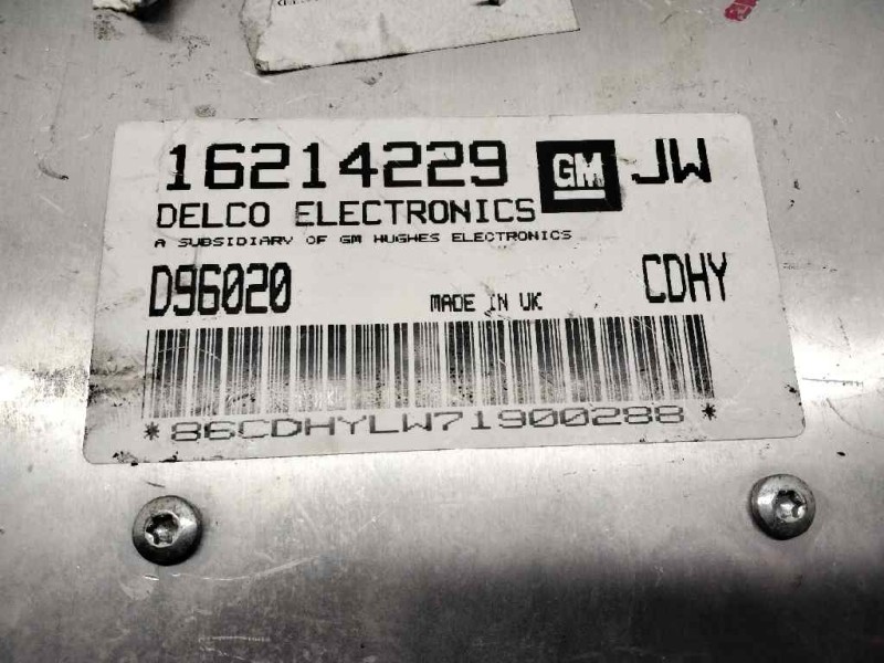 Recambio de centralita motor uce para opel astra g berlina referencia OEM IAM 16214229  39746