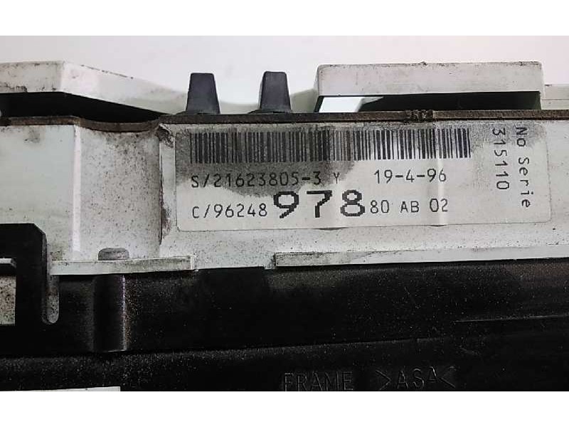 Recambio de cuadro instrumentos para citroen xantia berlina 1.9 turbodiesel referencia OEM IAM 9624897880  4013