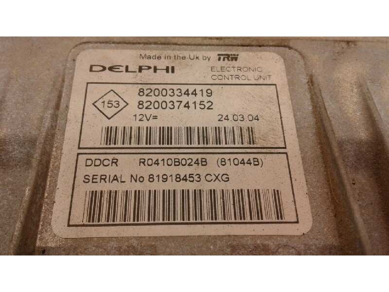 Recambio de centralita motor uce para renault scenic ii confort dynamique referencia OEM IAM 8200334419 241 