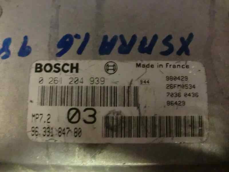 Recambio de centralita motor uce para citroen xsara berlina 1.6 referencia OEM IAM 0261204939 BOSCH 4067