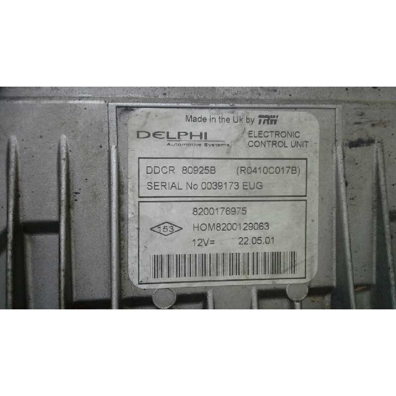 Recambio de centralita motor uce para renault clio ii fase ii (b/cb0) dynamique referencia OEM IAM HOM8200129063 233 8200176975