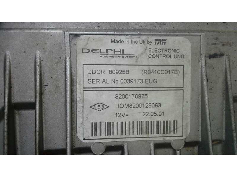 Recambio de centralita motor uce para renault clio ii fase ii (b/cb0) dynamique referencia OEM IAM HOM8200129063 233 8200176975