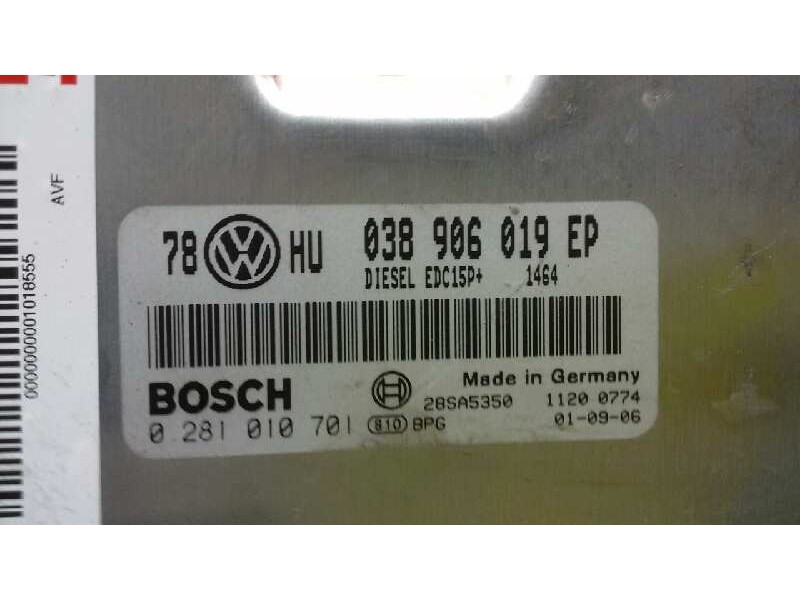 Recambio de centralita motor uce para volkswagen passat berlina (3b3) trendline referencia OEM IAM 0281010701 300 