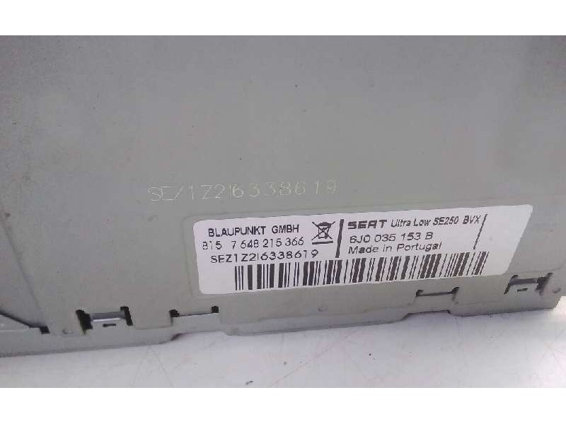 Recambio de sistema audio / radio cd para seat ibiza (6j5) stylance / style referencia OEM IAM 6J035153B  