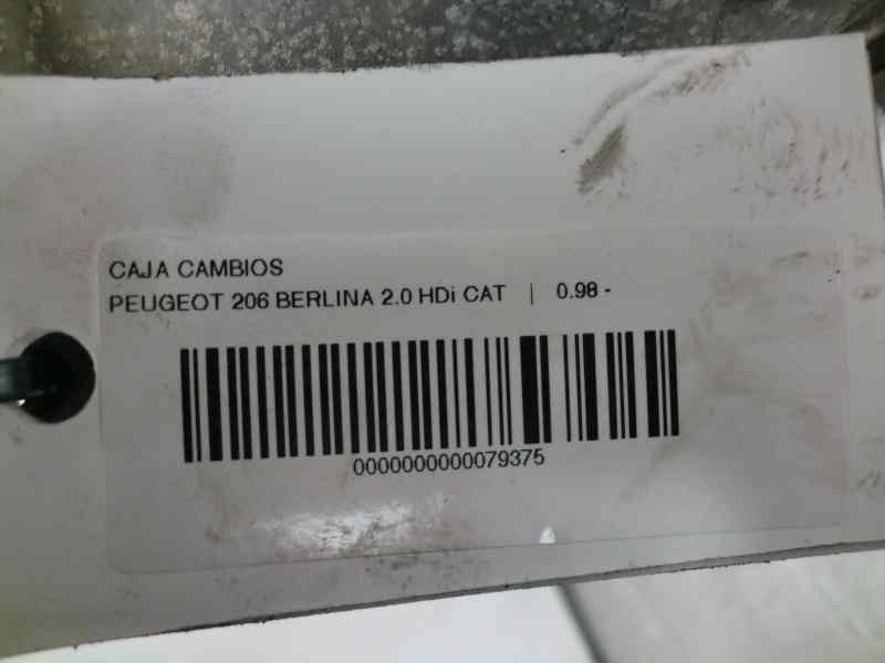 Recambio de caja cambios para peugeot 206 berlina 2.0 hdi cat referencia OEM IAM 20DM18  41778