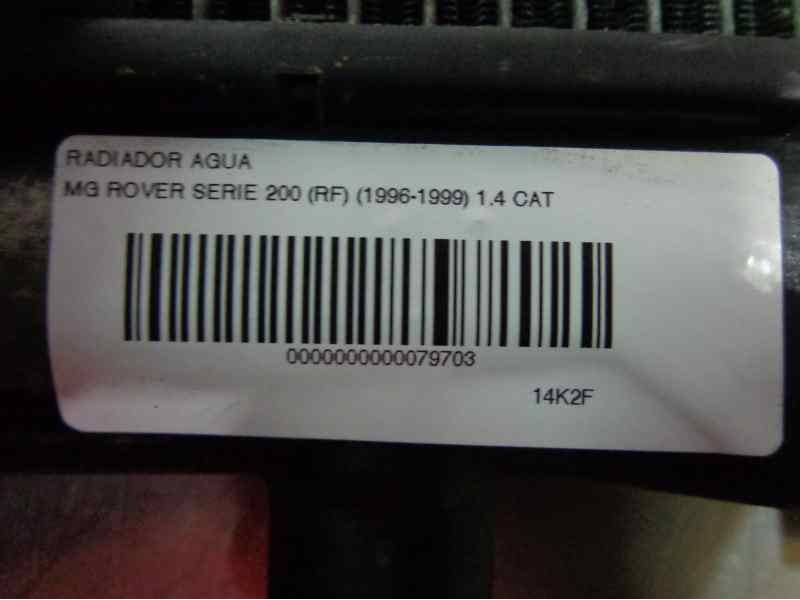 Recambio de radiador agua para mg rover serie 200 (rf) 1.4 cat referencia OEM IAM   41927