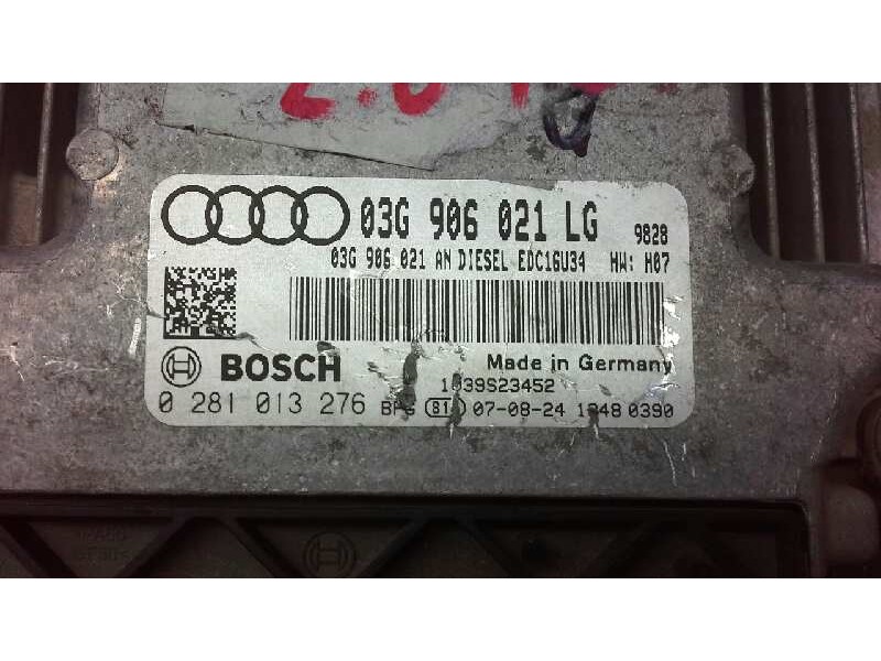 Recambio de centralita motor uce para audi a3 (8p) 2.0 tdi referencia OEM IAM 0281013276 03G906021LG 