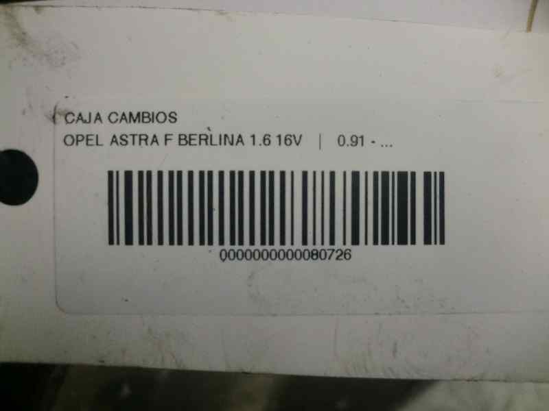 Recambio de caja cambios para opel astra f berlina 1.6 16v referencia OEM IAM F15 CAMBIO OPEL ASTRA 1.6 16V F15 42412