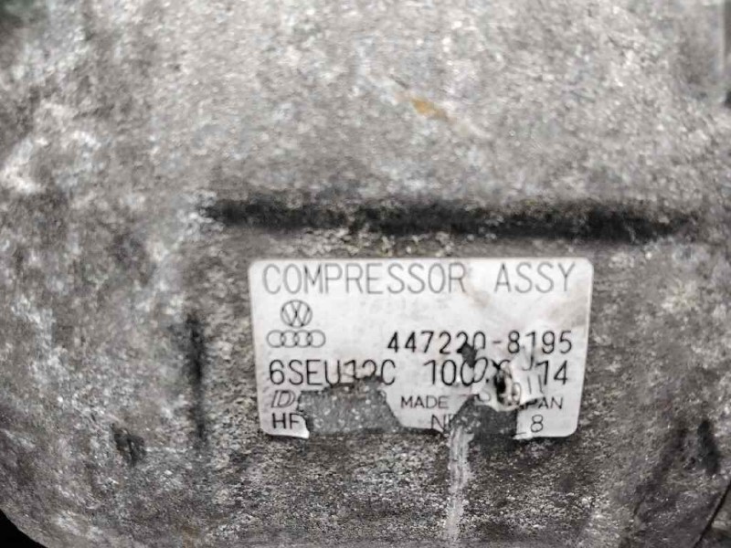 Recambio de compresor aire acondicionado para audi a2 (8z) 1.4 referencia OEM IAM 4472208195  
