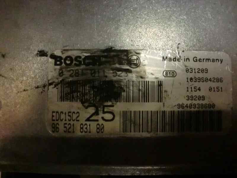 Recambio de centralita motor uce para citroen xsara berlina 2.0 hdi cat (rhy / dw10td) referencia OEM IAM 0281011523 9652183180 