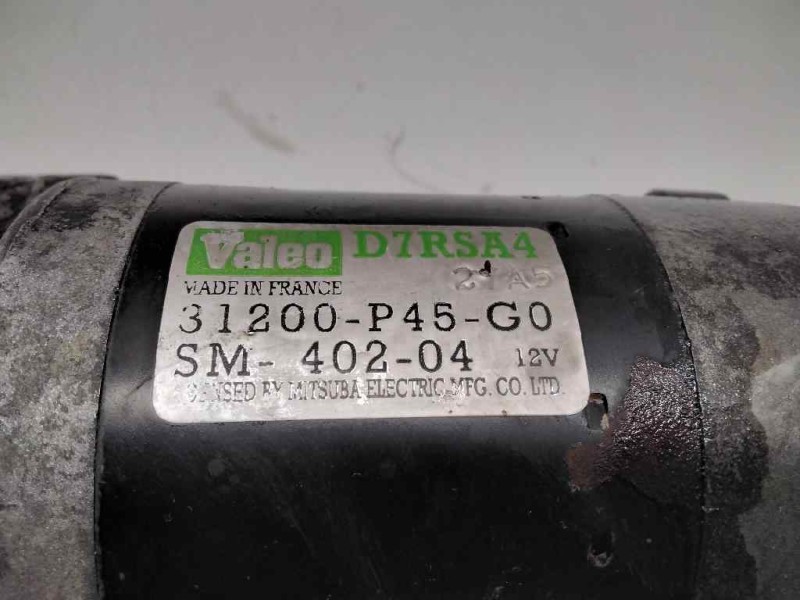 Recambio de motor arranque para honda accord berlina (cc/ce) 2.0 (cc7) referencia OEM IAM 31200P45G0 SM40204 