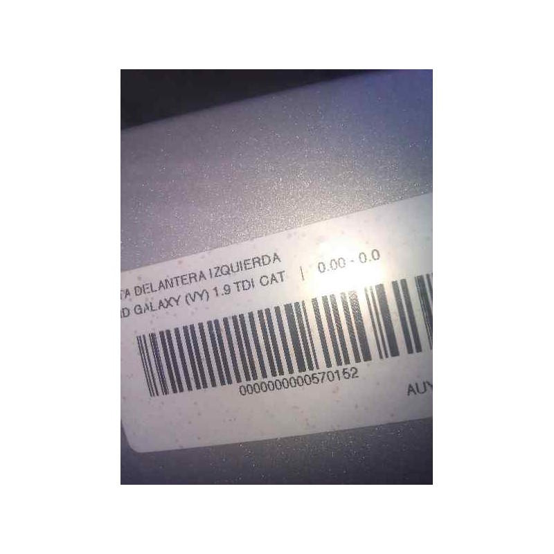 Recambio de aleta delantera izquierda para ford galaxy (vy) 1.9 tdi cat referencia OEM IAM   