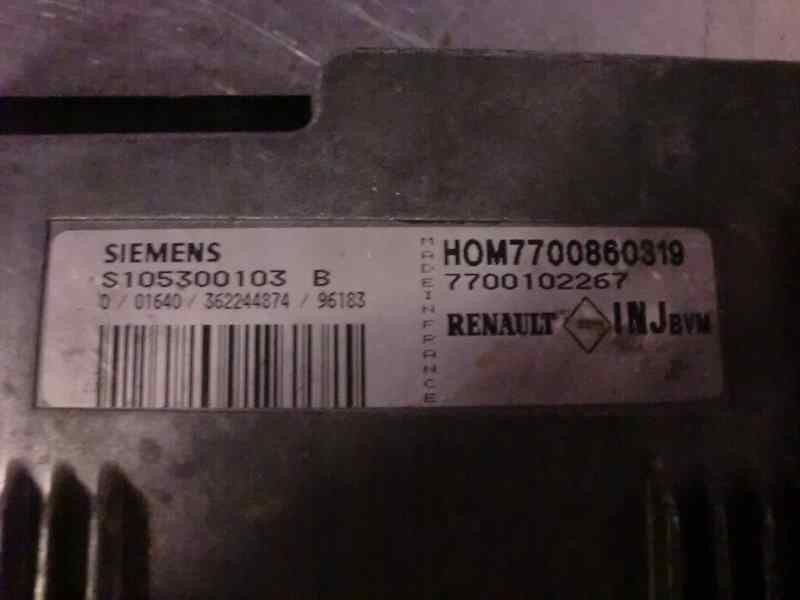 Recambio de centralita motor uce para renault megane i berlina hatchback (ba0) 1.6 referencia OEM IAM S105300103B 269 43055