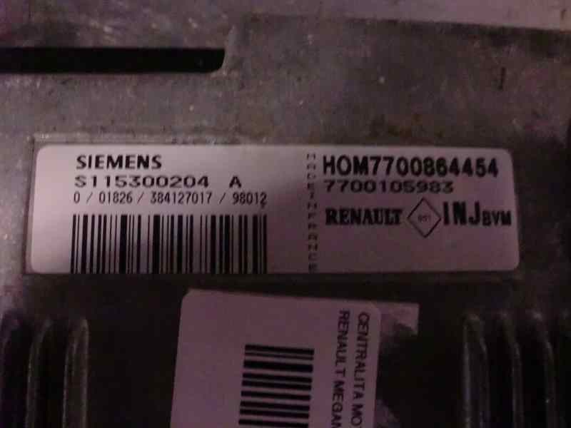 Recambio de centralita motor uce para renault megane i berlina hatchback (ba0) 1.6 referencia OEM IAM S115300204A 217 43055