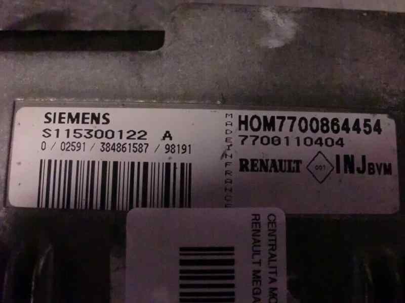 Recambio de centralita motor uce para renault megane i berlina hatchback (ba0) 1.6 referencia OEM IAM S115300122A 219 43055