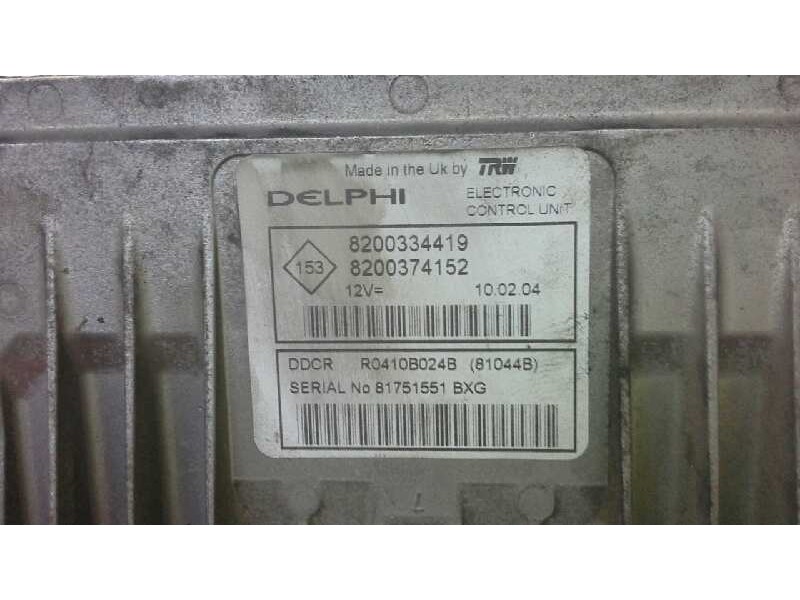Recambio de centralita motor uce para renault megane ii berlina 5p confort expression referencia OEM IAM R0410B024B 209 82003741