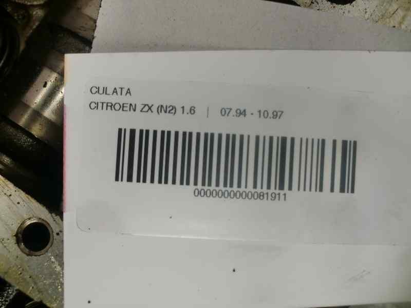 Recambio de culata para citroen zx 1.6 referencia OEM IAM 9621038110  43069