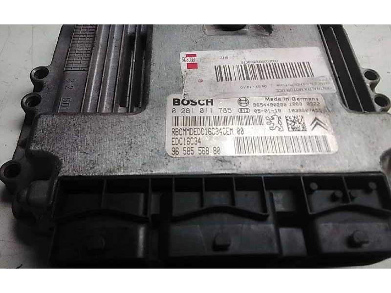 Recambio de centralita motor uce para citroen c3 hdi 70 furio referencia OEM IAM 9658556880  