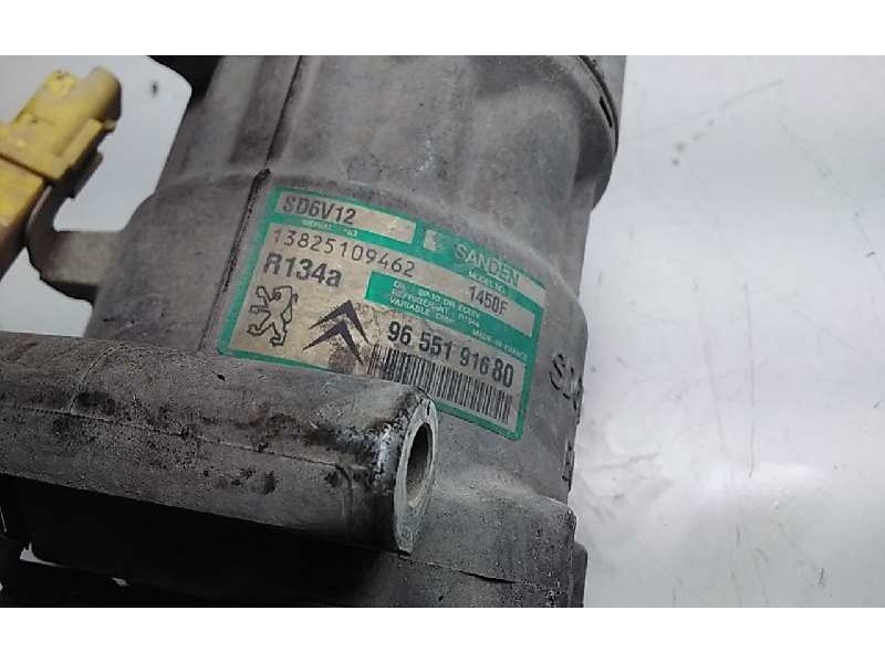 Recambio de compresor aire acondicionado para citroen c3 hdi 70 furio referencia OEM IAM 9655191680  