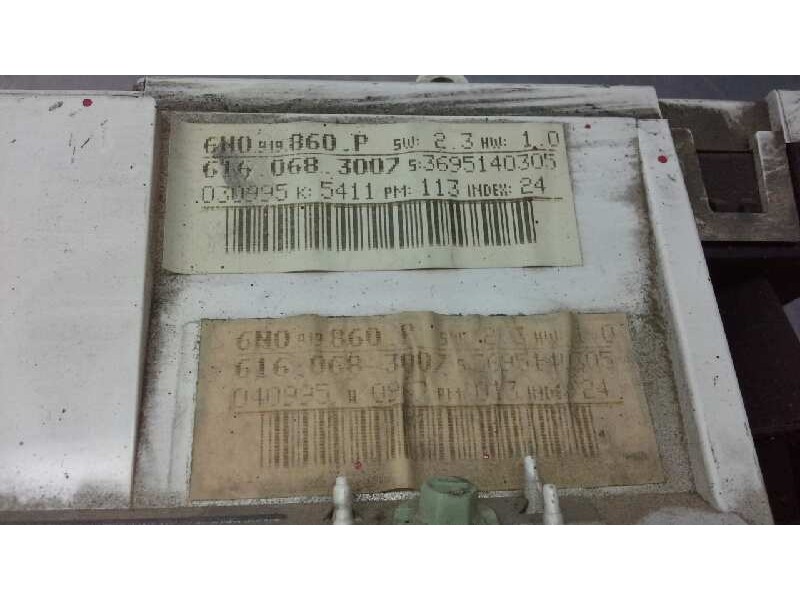 Recambio de cuadro instrumentos para volkswagen polo berlina (6n1) 1.9 diesel referencia OEM IAM   43734