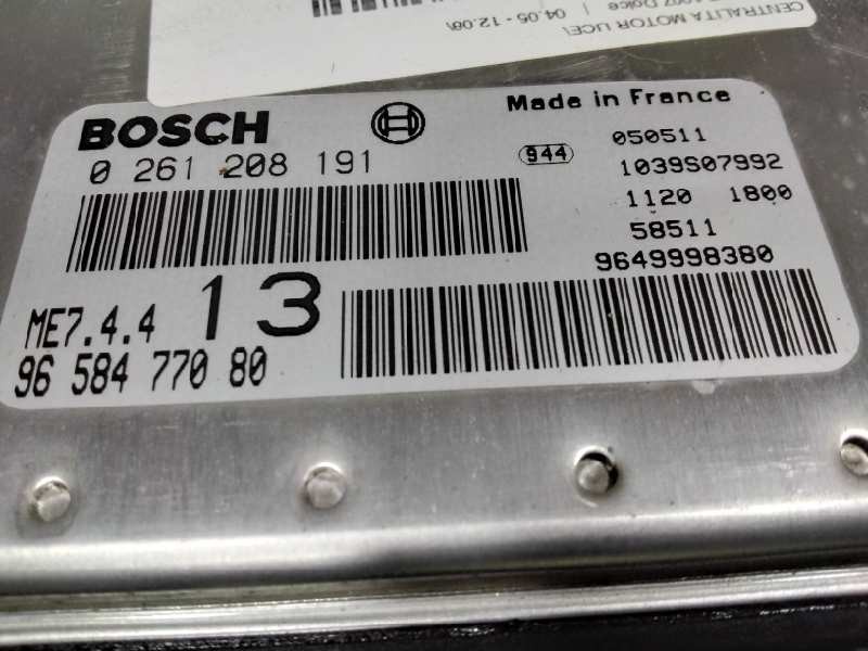 Recambio de centralita motor uce para peugeot 1007 dolce referencia OEM IAM 964999380  