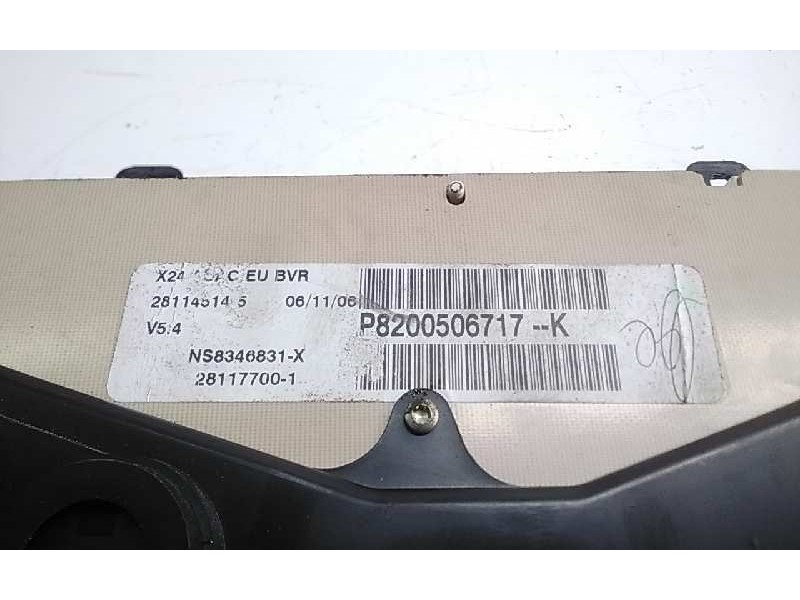 Recambio de cuadro instrumentos para renault mascott fg 160. 35/55/65 cabina individual referencia OEM IAM P8200506717K  