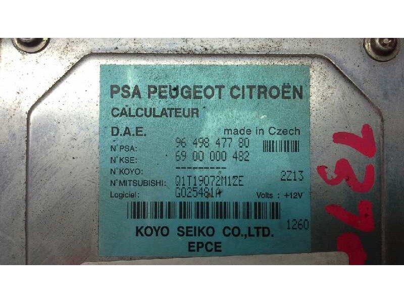 Recambio de centralita para citroen c3 1.4 hdi sx plus referencia OEM IAM 9649847780  