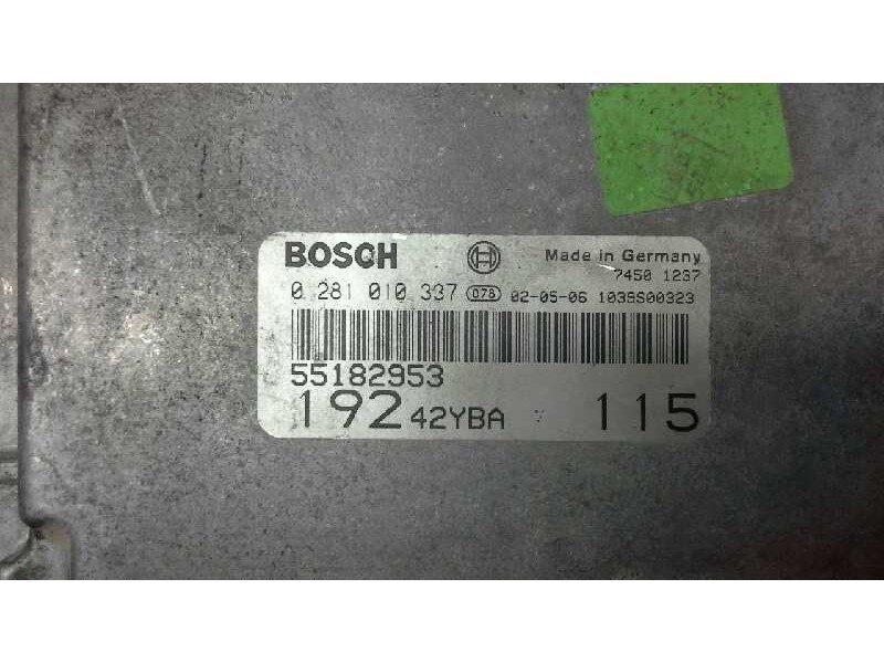 Recambio de centralita motor uce para fiat stilo (192) 1.9 jtd / 1.9 jtd 115 active referencia OEM IAM 0281010337 245 