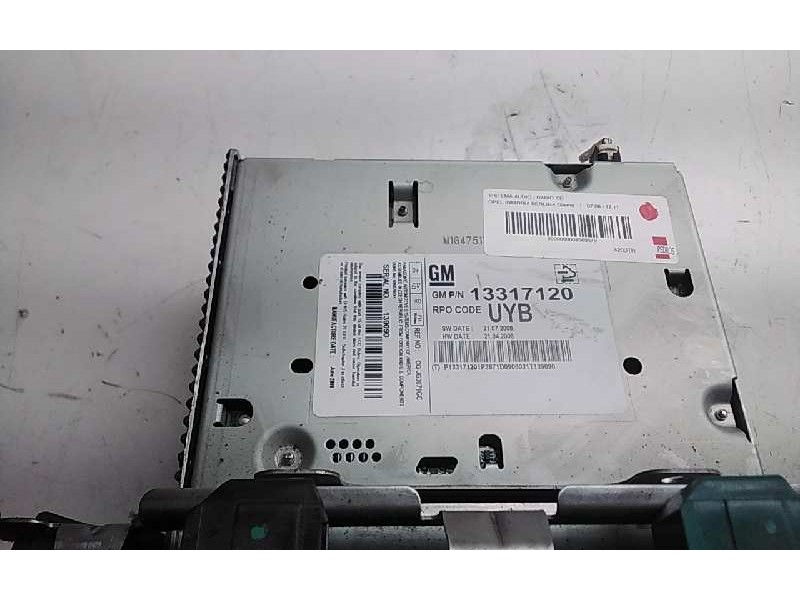 Recambio de sistema audio / radio cd para opel insignia berlina cosmo referencia OEM IAM GM13317120  